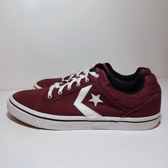 Converse EL DISRITO OX CanvasShoe Sz M 13 Deep Bordeaux/White 159792C (204 Box24 - Picture 1 of 9